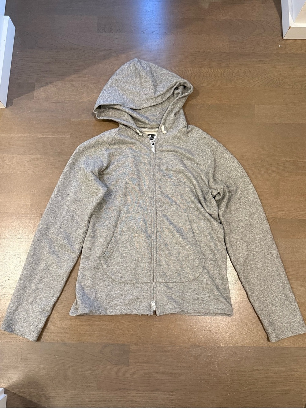 Engineered Garments | Gray Cotton Zip-Up Hoodie